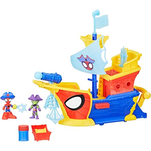 Barco Pirata Telaraña y Burbujas Spidey Marvel