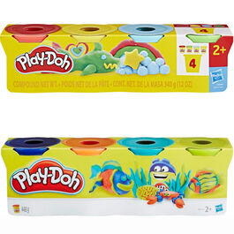 Set 4 Botes Plastilina Classic Play-Doh surtido