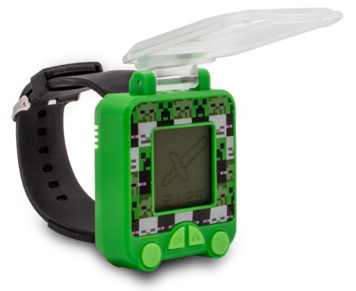 Reloj digital educativo con juegos Minecraft