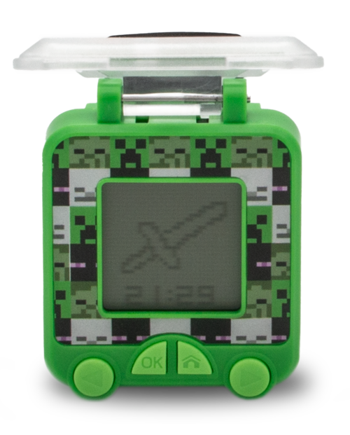 Reloj digital educativo con juegos Minecraft