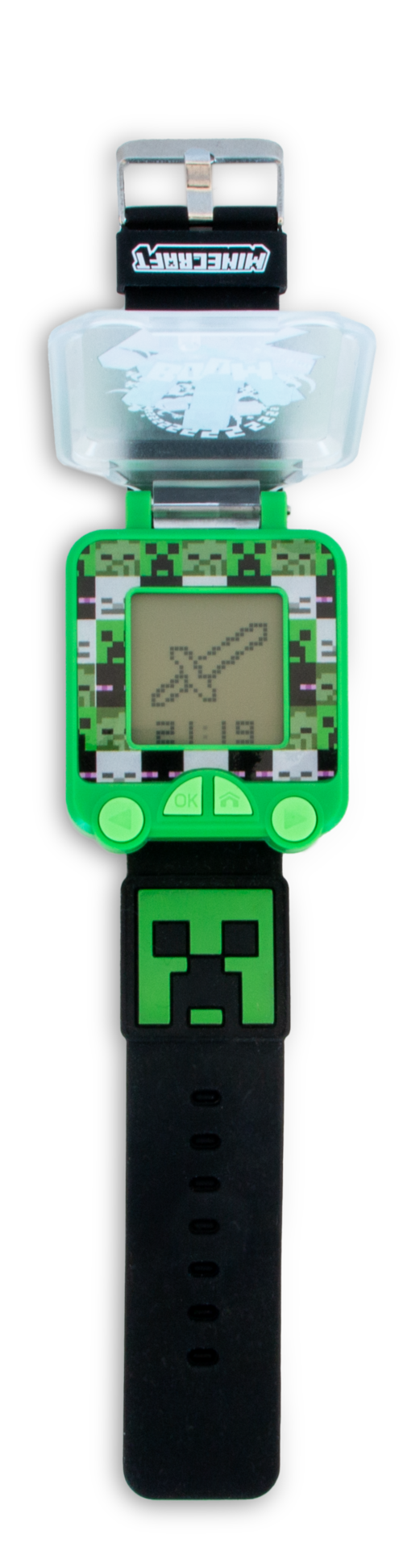 Reloj digital educativo con juegos Minecraft