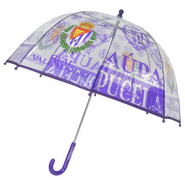 Real Valladolid manual transparent bubble umbrella 48cm