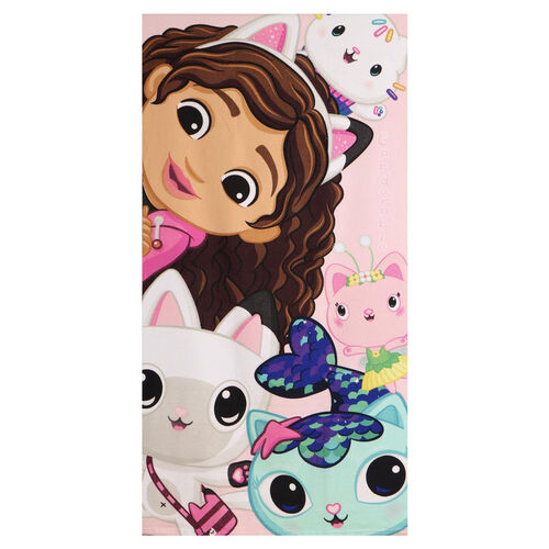 Gabbys Dollhouse microfibre beach towel