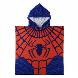Poncho toalla Spiderman Marvel microfibra