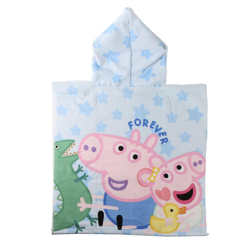 Poncho toalla Peppa Pig microfibra