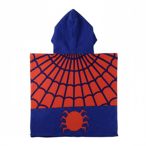 Poncho toalla Spiderman Marvel microfibra