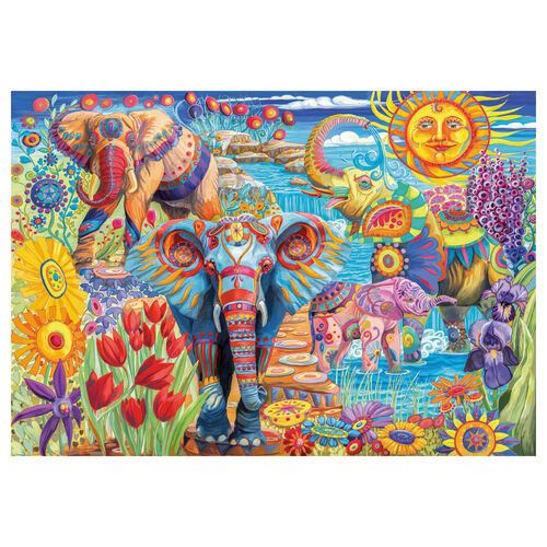 Puzzle El Carnaval de los Elefantes 500pzs
