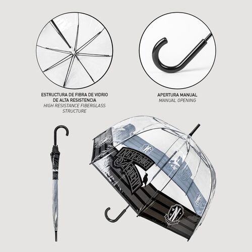 Paraguas manual Miercoles 60cm