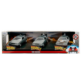 Back to the Future 40th Anniversary Time Machine pack 3 Dlorean
