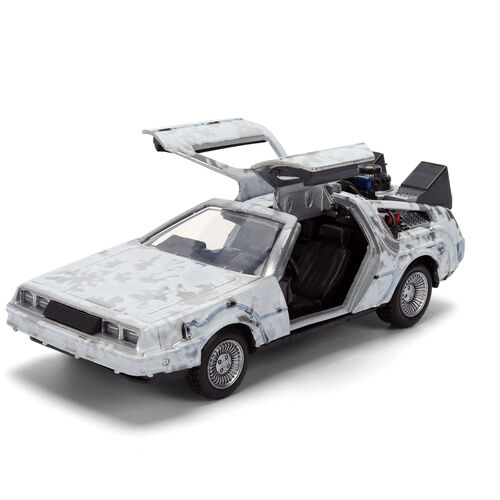 Back to the Future 40th Anniversary Time Machine Ice Effect Dlorean replica