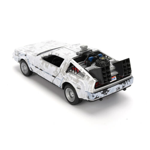 Back to the Future 40th Anniversary Time Machine Ice Effect Dlorean replica