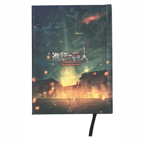 Attack on Titans Strugglen Notebook with light