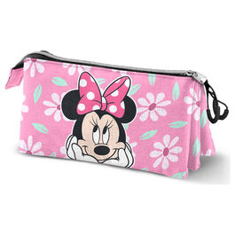 Disney Minnie Blooming triple pencil case