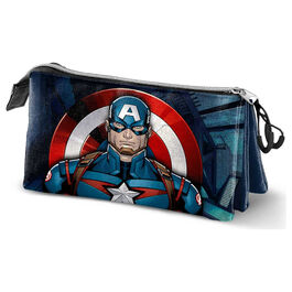 Portatodo Capitan America Marvel triple