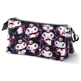 Portatodo Kuromi Hello Kitty triple