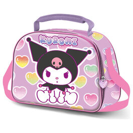 Bolsa portameriendas 3D Hearts Kuromi Hello Kitty
