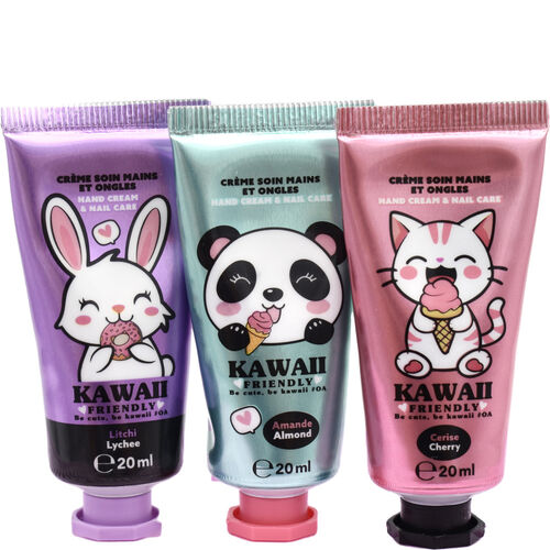 Set 3 Crema manos Kawaii 20ml