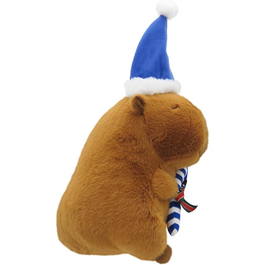 Real Madrid capibara teddy santa hat 35cm