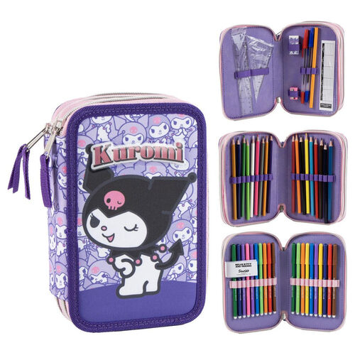 Plumier Kuromi Hello Kitty triple