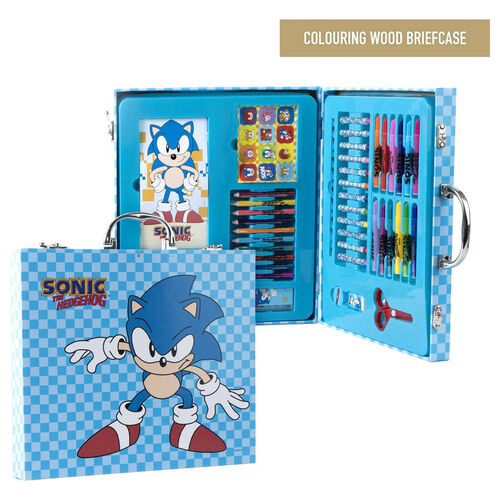 Sonic the Hedgehog Colouring stationery case
