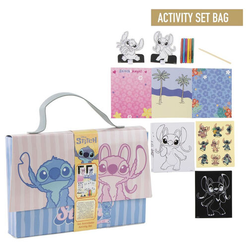 Disney Stitch Colouring bag set
