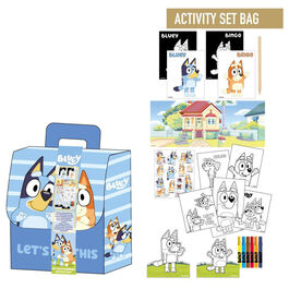 Bluey Colouring backpack set