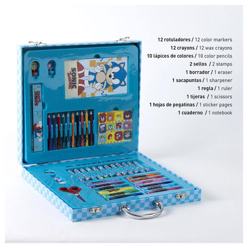 Sonic the Hedgehog Colouring stationery case