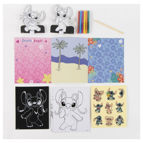 Disney Stitch Colouring bag set