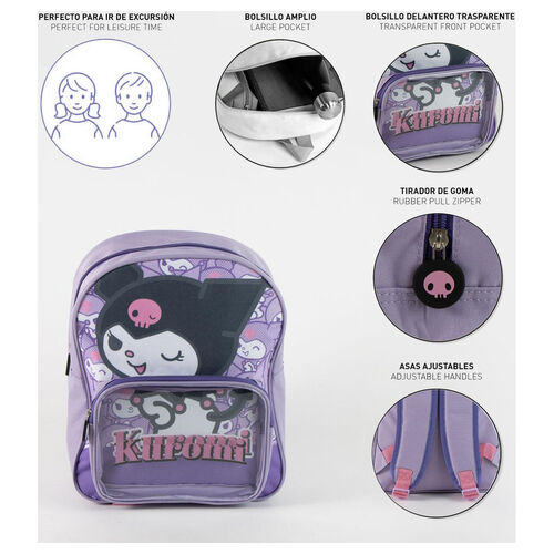 Mochila Kuromi Hello Kitty 30cm