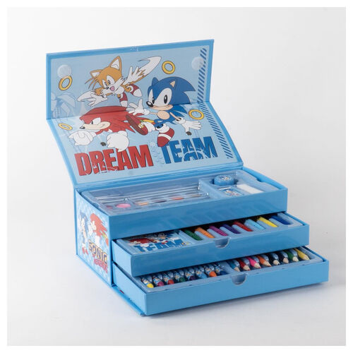 Sonic the Hedgehog Colouring stationery case