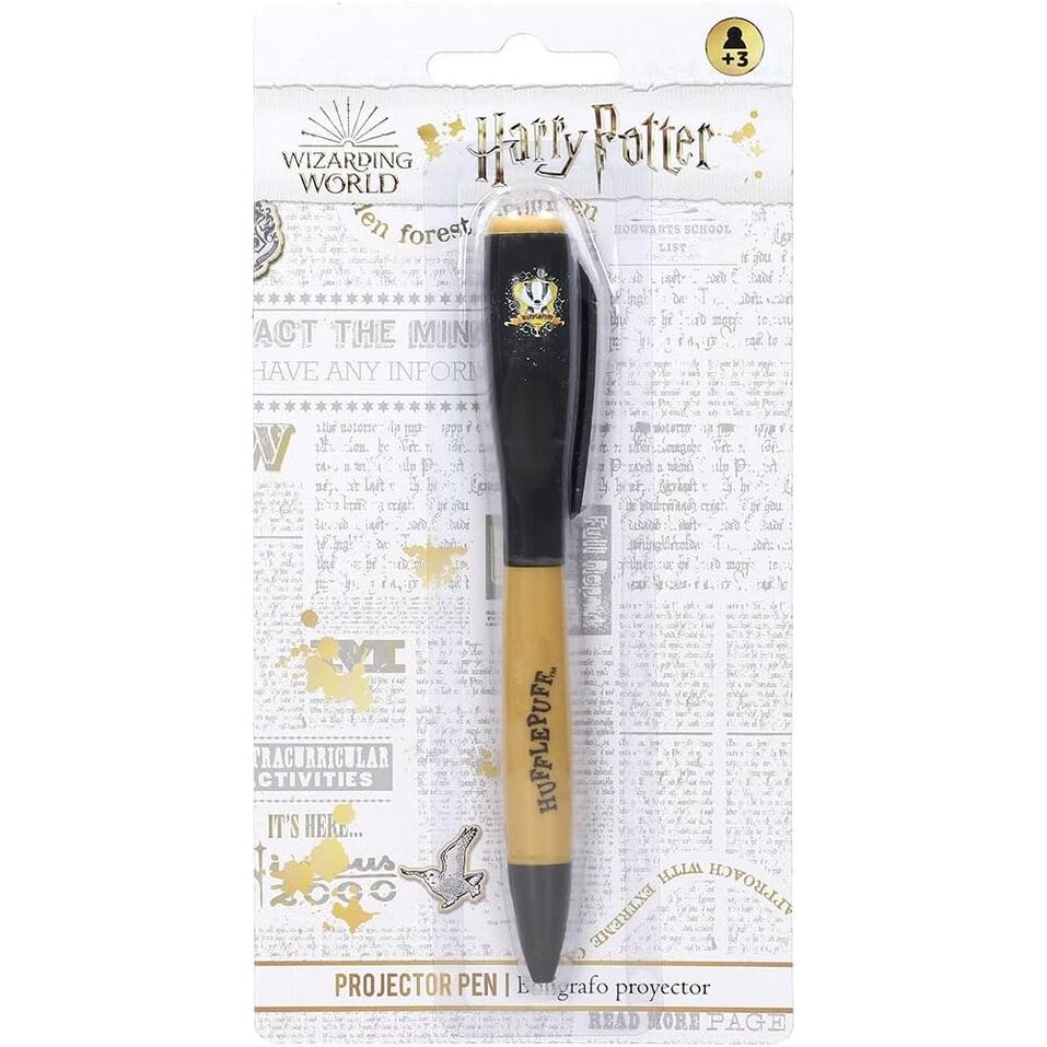Boligrafo proyector luz Hufflepuff Harry Potter