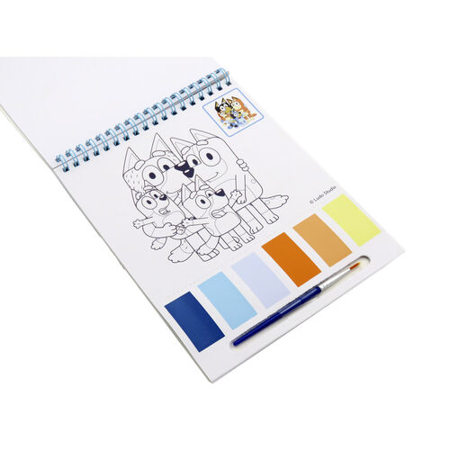 Cuaderno coloreable acuarelas Bluey