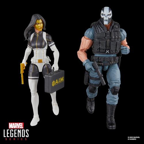 Blister 2 figuras Madame Masque & Crossbones Super Villains Marvel Legends Series 15cm