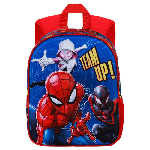 Mochila 3D Best Team Spiderman Marvel 30cm