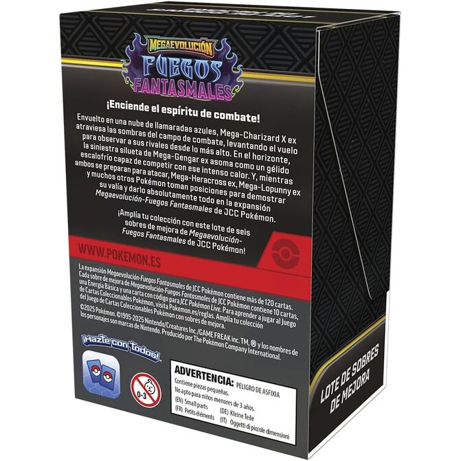 Juego Cartas Booster Bundle Fuegos Fantasmales Pokemon latino