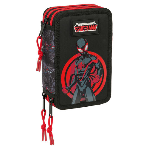 Marvel Spiderman Miles Morales triple pencil case 37pcs