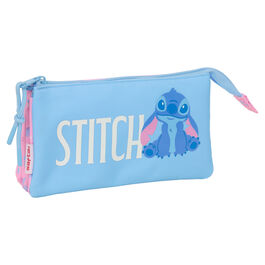 Disney Stitch Bright triple pencil case