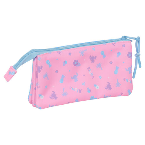 Disney Stitch Bright triple pencil case