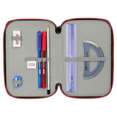 Marvel Spiderman Miles Morales triple pencil case 37pcs