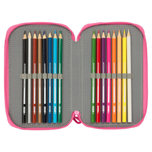 Disney Princess triple pencil case 37pcs