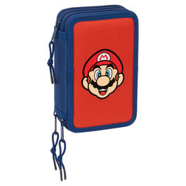 Super Mario Bros Mamma Mia triple pencil case 37pcs
