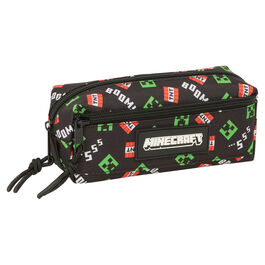 Minecraft triple pencil case