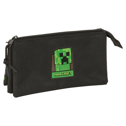 Minecraft triple pencil case