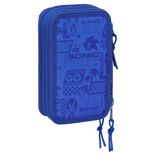 Sonic the Hedgehog triple pencil case 37pcs