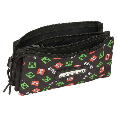 Minecraft triple pencil case
