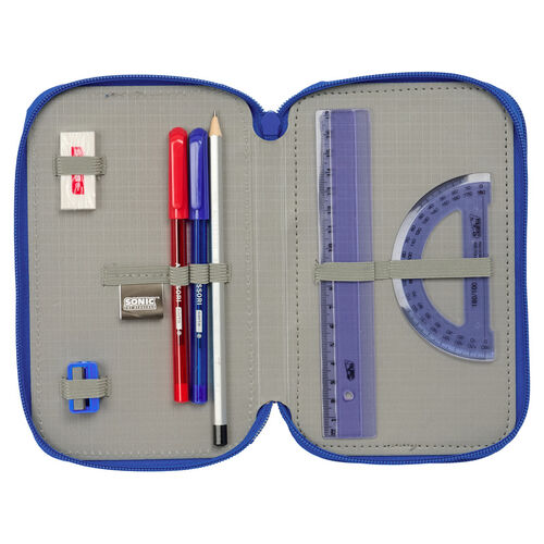 Sonic the Hedgehog triple pencil case 37pcs