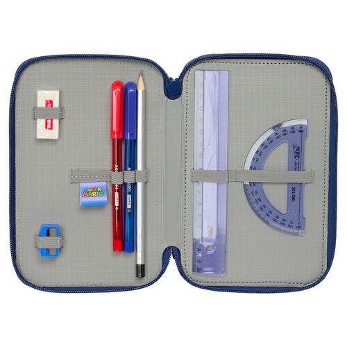 Super Mario Bros Mamma Mia triple pencil case 37pcs