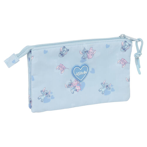 Disney Stitch triple pencil case