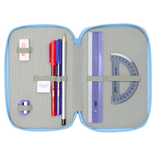 Bluey Lets Play triple pencil case 37pcs
