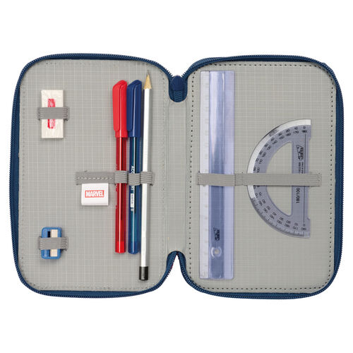 Marvel Spiderman triple pencil case 37pcs